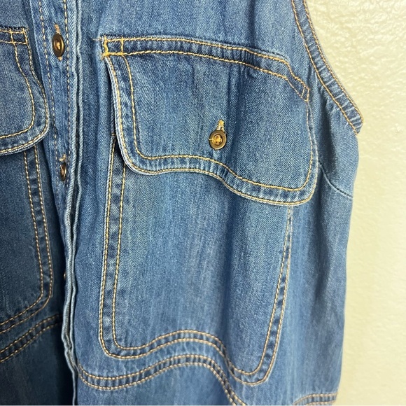 Anthropology Pilcro Sleeveless Halter Swing Denim Midi
Dress Size Small NWT - Picture 8 of 14